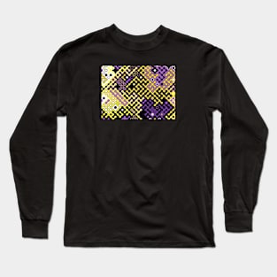 Nonbinary Pride Abstract Rounded Circuits Long Sleeve T-Shirt